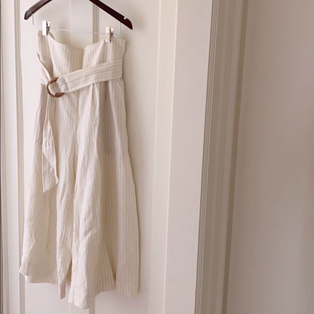 Anthropologie linen/cotton wide leg pants size 10